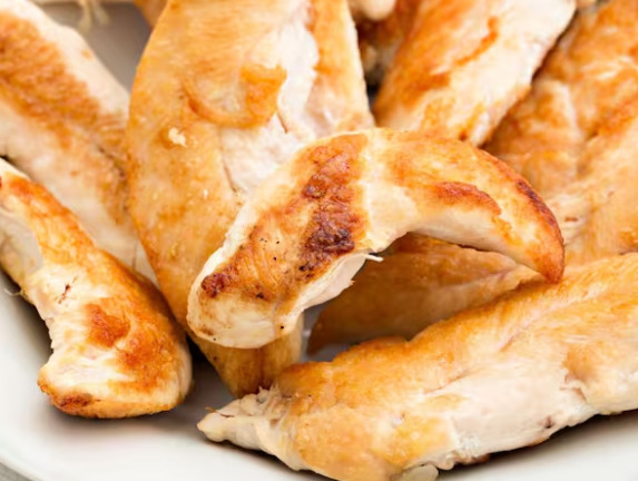 Porção de filé de Frango Acebolado